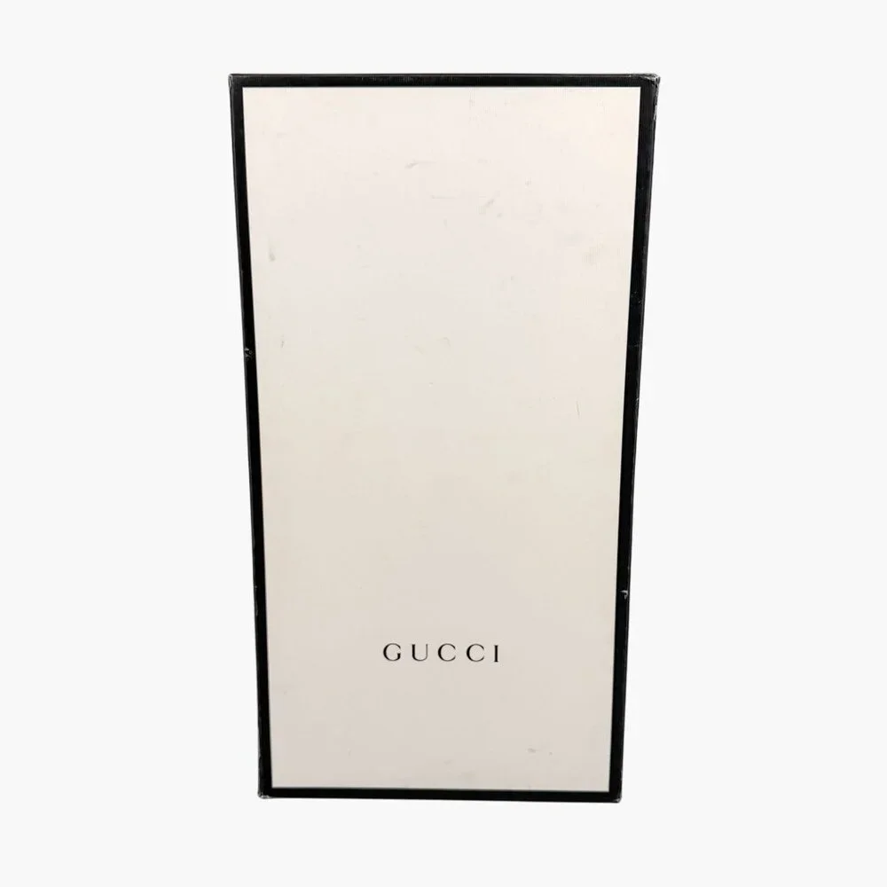 Gucci Mister Black Knee High Horsebit Crystal Heel Boots Size 37 US 7 Women's - Picture 2 of 15